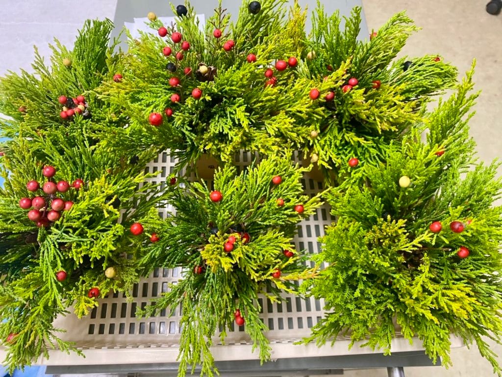 クリスマスツリーづくり