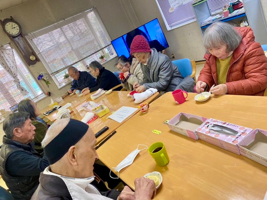 ロールケーキのおやつ