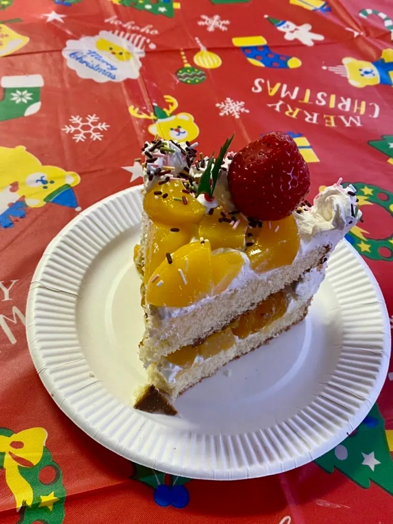 利用者さま手作りのクリスマスケーキ