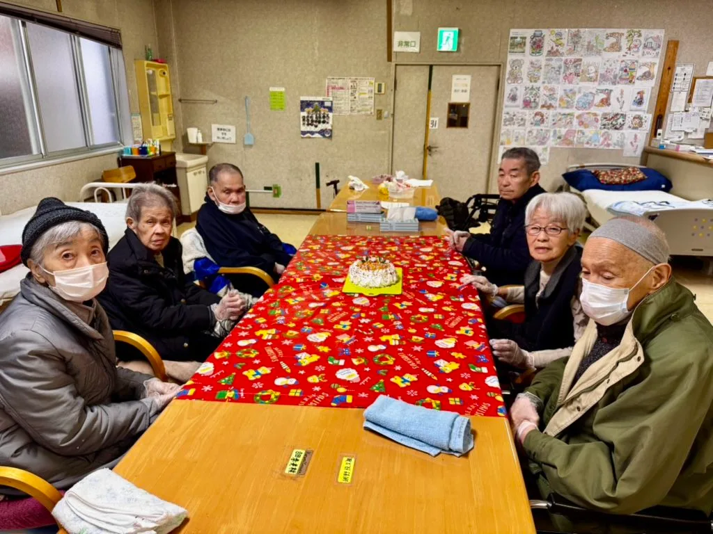 利用者さま手作りのクリスマスケーキ