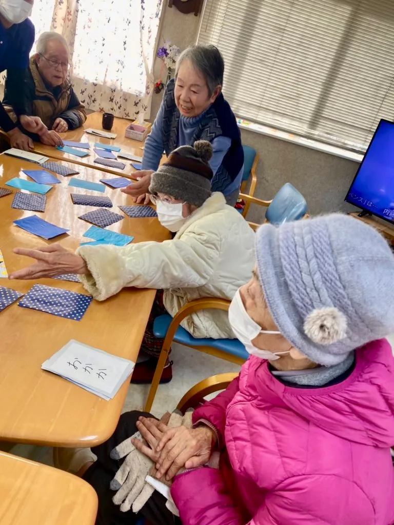 おにぎりの具を当てるレクリエーション