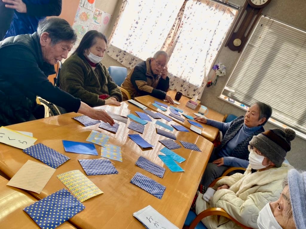 おにぎりの具を当てるレクリエーション