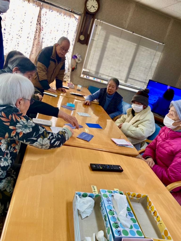 おにぎりの具を当てるレクリエーション